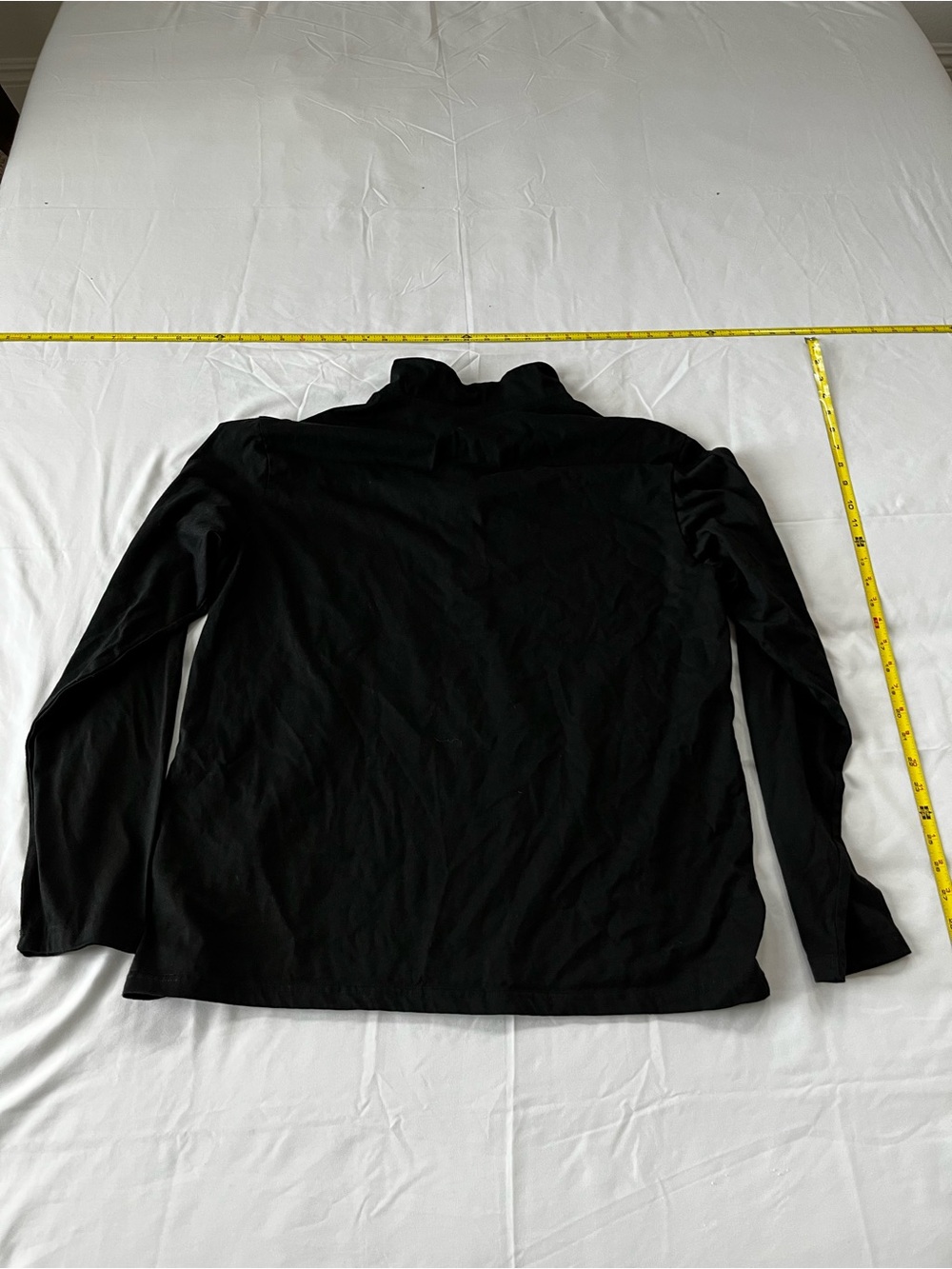 Men's Black Long Sleeve Henley Shirt - Picture 5 of 7
